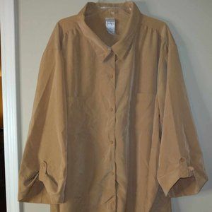 Roaman's Women's 6X Blouse Button Up Top